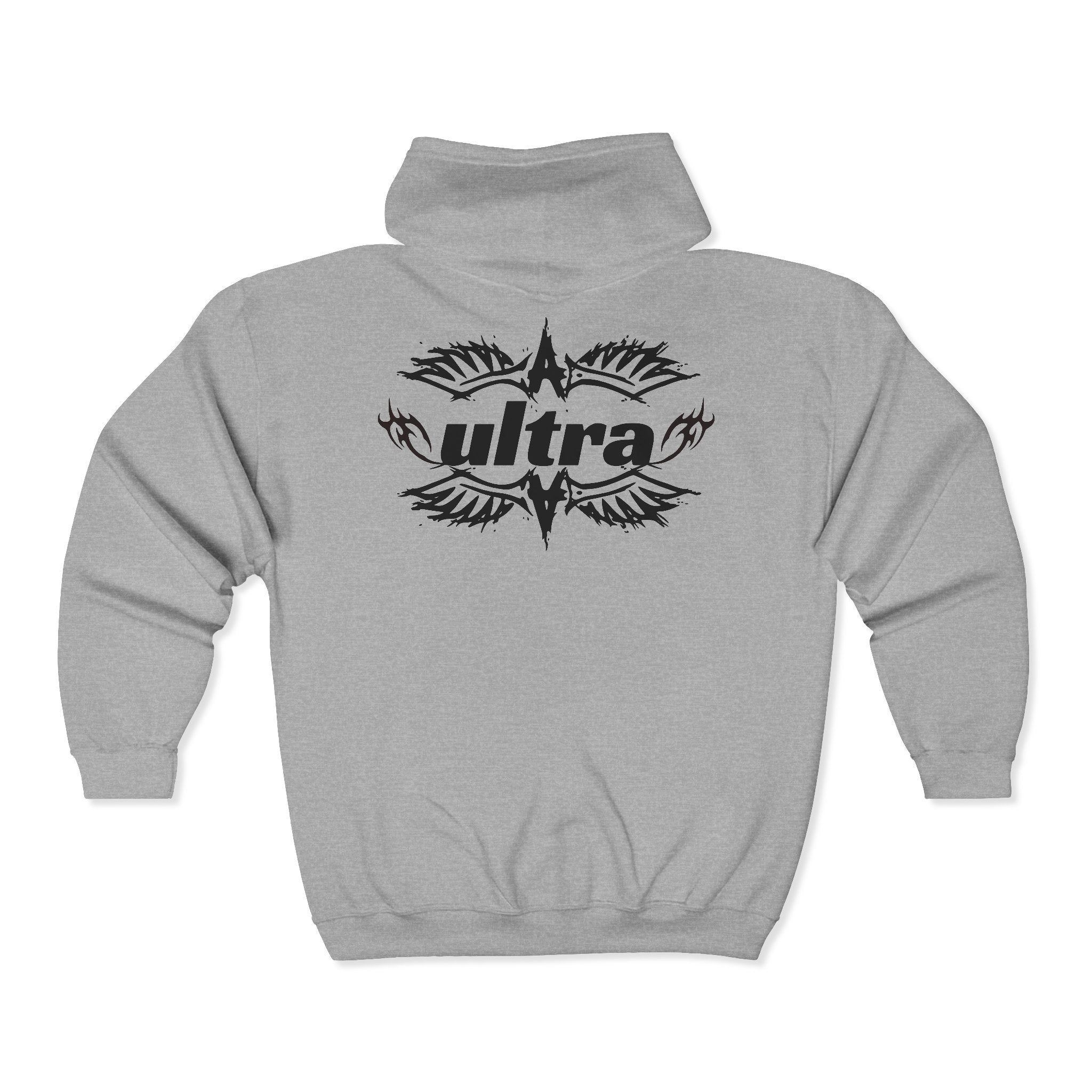 Ultra Tribal Heart graphic hoodie | full zip sweatshirt